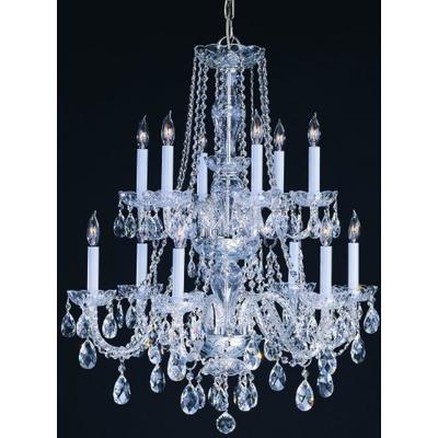 Crystorama 1137-CH-CL-SAQ Crystal Six Light Chandeliers from Traditional Crystal collection in Chrom