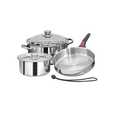 Magma Products, A10-362-IND 7 Piece Induction Cook-Top Gourmet Nesting Stainless Steel Cookware Set