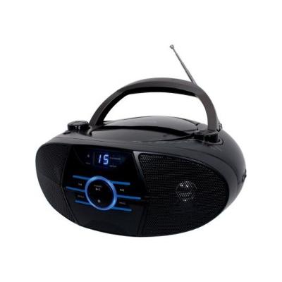 AM/FM Radio CD Boombox with LED Display - Black (CD-560)