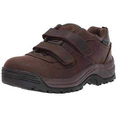 Propet Men's Cliff Walker Low Strap Ankle Boot Brown Crazy Horse 15 3E US