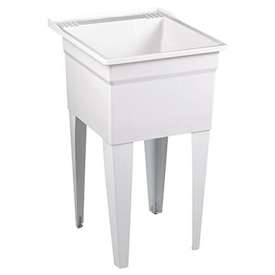 American Standard FL7100 Fiat Showers Molded Stone Appliance Depth Laundry Tub White