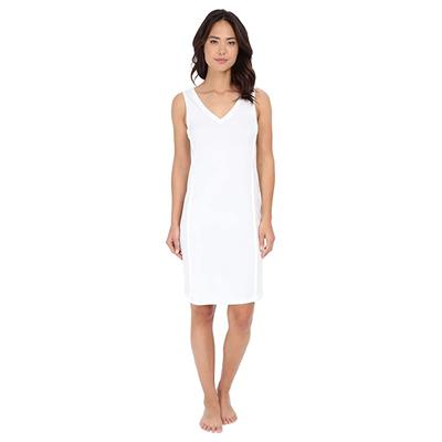 Hanro Pure Essence Tank Gown (Off-White) Women's Pajama