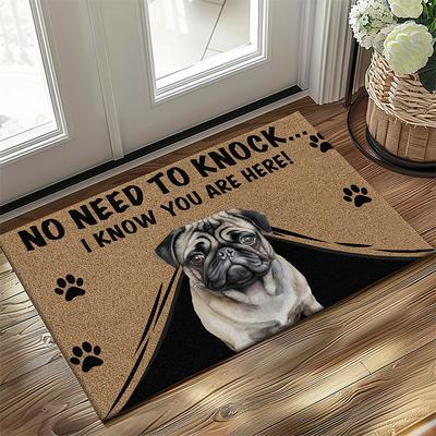Funny Paw Print Doormat Visual Trap Floor Mat Non Slip Pet Theme for Doorway Entryway Bathroom Kitchen Indoor Outdoor Diatomaceous Earth Quick Dry Absorbent 20 x 31 inch